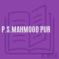 P.S.Mahmood Pur Primary School Logo