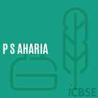 P S Aharia Primary School Logo