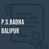 P.S.Badna Balipur Primary School Logo