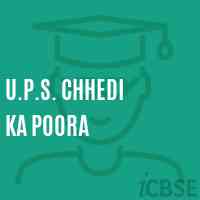 U.P.S. Chhedi Ka Poora Middle School Logo