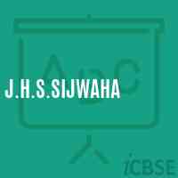 J.H.S.Sijwaha Middle School Logo