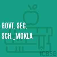 Govt. Sec. Sch._Mokla Secondary School Logo