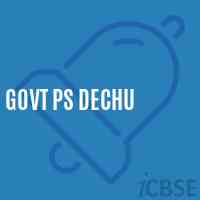 Govt Ps Dechu Primary School Logo