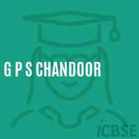 G P S Chandoor Primary School Logo