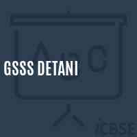 Gsss Detani High School Logo