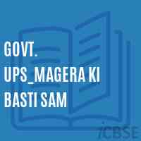 Govt. Ups_Magera Ki Basti Sam Middle School Logo
