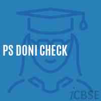 Ps Doni Check Primary School Logo