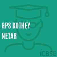 Gps Kothey Netar Primary School Logo