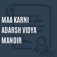 Maa Karni Adarsh Vidya Mandir Secondary School Logo