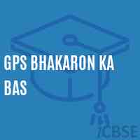 Gps Bhakaron Ka Bas Primary School Logo