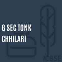 G Sec Tonk Chhilari Secondary School Logo