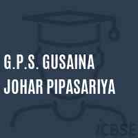 G.P.S. Gusaina Johar Pipasariya Primary School Logo