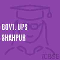 Govt. Ups Shahpur Middle School Logo