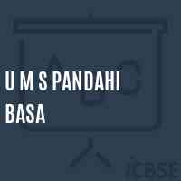 U M S Pandahi Basa Middle School Logo