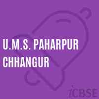 U.M.S. Paharpur Chhangur Middle School Logo