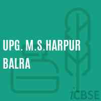 Upg. M.S.Harpur Balra Middle School Logo