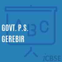 Govt. P.S. Gerebir Primary School Logo