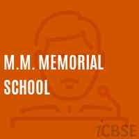 M.M. Memorial School Logo