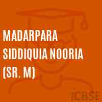 Madarpara Siddiquia Nooria (Sr. M) Middle School Logo