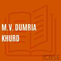 M.V. Dumria Khurd Middle School Logo