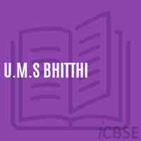 U.M.S Bhitthi Middle School Logo