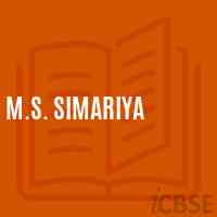 M.S. Simariya Middle School Logo