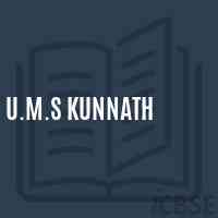 U.M.S Kunnath Middle School Logo