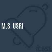 M.S. Usri Middle School Logo