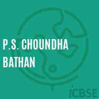 P.S. Choundha Bathan Primary School Logo