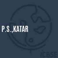 P.S.,Katar Primary School Logo