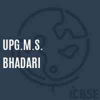 Upg.M.S. Bhadari Middle School Logo