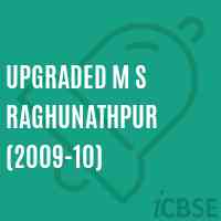 Upgraded M S Raghunathpur (2009-10) Middle School Logo