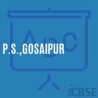 P.S.,Gosaipur Primary School Logo