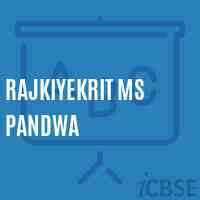 Rajkiyekrit Ms Pandwa Middle School Logo