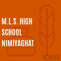 M.L.S. High School Nimiyaghat Logo
