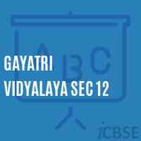 Gayatri Vidyalaya Sec 12 Primary School Logo