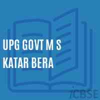 Upg Govt M S Katar Bera Middle School Logo