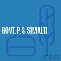Govt.P.S.Simalti Primary School Logo
