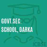 Govt.Sec. School, Darka Logo