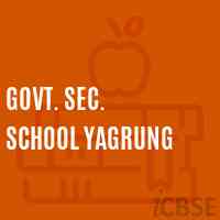 Govt. Sec. School Yagrung Logo
