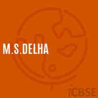 M.S.Delha Middle School Logo