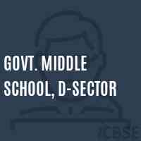Govt. Middle School, D-Sector Logo