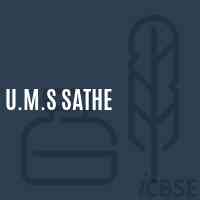 U.M.S Sathe Middle School Logo
