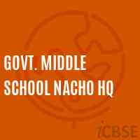 Govt. Middle School Nacho Hq Logo
