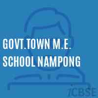 Govt.Town M.E. School Nampong Logo