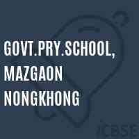 Govt.Pry.School,Mazgaon Nongkhong Logo