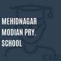 Mehidnagar Modian Pry. School Logo