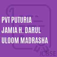 Pvt Puturia Jamia H. Darul Uloom Madrasha Middle School Logo