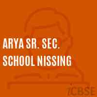Arya Sr. Sec. School Nissing Logo