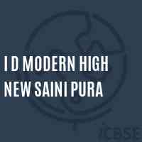 I D Modern High New Saini Pura Middle School Logo